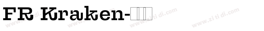 FR Kraken字体转换